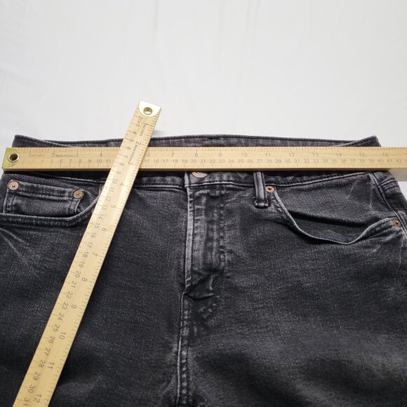 American Eagle AirFlex Jeans Mens 32 X 32 Slim Straight Black Denim Pants - Picture 11 of 16